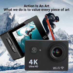 4K Action Camera WiFi Underwater Helmet Cam for Outdoor Sports - stepyours.com