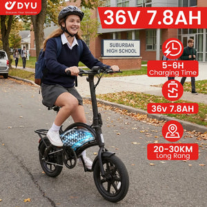 Dyu City Folding Ebike — product view 3