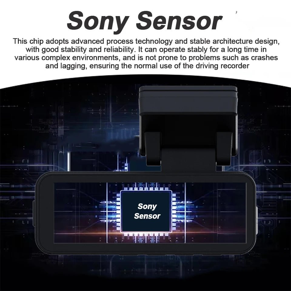 4K Dash Cam Car Camera With GPS WiFi Night Vision Dual Lens Rear View - stepyours.com