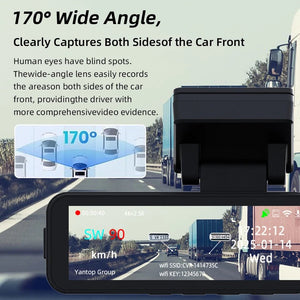 Acceo 4K Dash Cam With GPS WiFi Dual Lens Night Vision Front Rear - stepyours.com