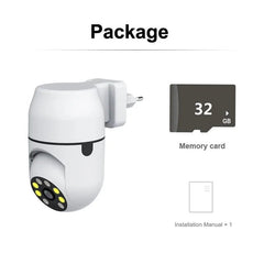 Tuya PTZ IP Camera - Auto Tracking And Color Night Vision Security Add Hooks - stepyours.com