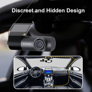 Kawa D5 2K Dash Cam For Car With WiFi App And Voice Control WDR DVR - stepyours.com