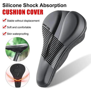 Gel Padded Bike Seat Cover Waterproof Cushion