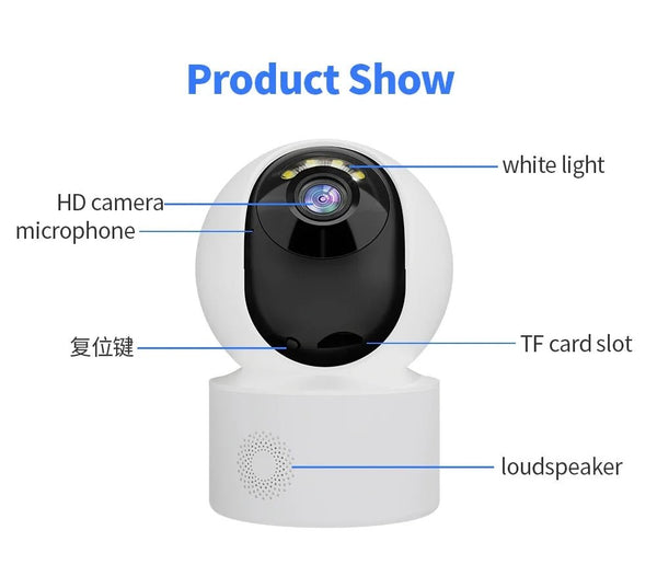 Yoosee 5MP WiFi Indoor PTZ Mini IP Camera - Color Night Vision And Two Way Audio - stepyours.com