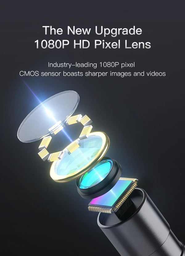 Industrial Endoscope Camera 4.3 Dual Lens 1080P - IP67 Waterproof Borescope - stepyours.com