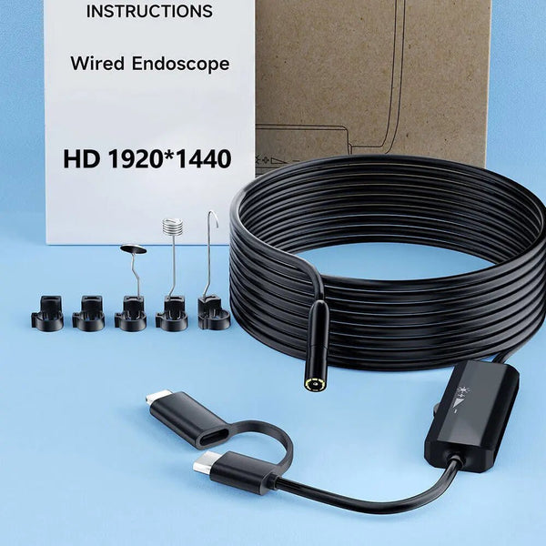 5.5 To 8mm Endoscope For Android And iPhone Real Time Boroscope Tight Spaces - stepyours.com