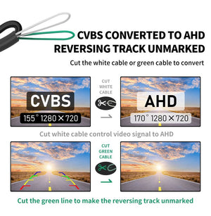 Gold Fisheye 170 Degree AHD 1080P Flip Emblem Backup Camera For VW Passat Golf - stepyours.com