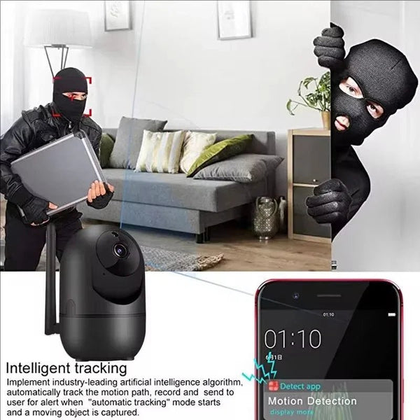 WiFi IP Camera With Auto Tracking 1080P Night Vision Baby Monitor For Smart Home - stepyours.com