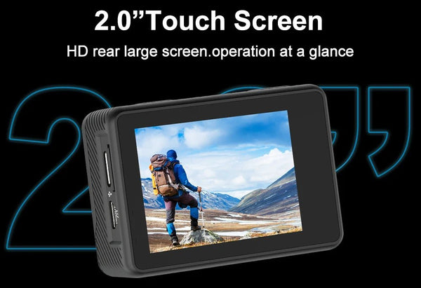 Ourlife MTR60 Action Cam 2.0 Touch Screen EIS 170 Degree Waterproof 30M WiFi - stepyours.com