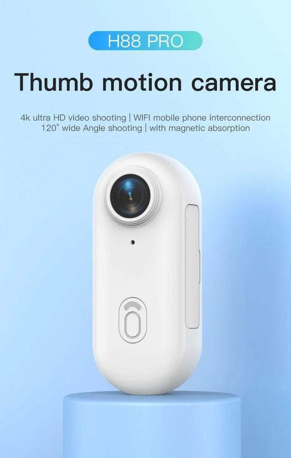 4K Mini WiFi Magnetic POV Action Camera for Sports Waterproof Helmet Cam - stepyours.com