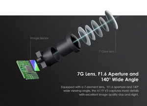 VIOFO A119 V3 2K Car Dash Camera With Parking Mode G Sensor Rota Lens - stepyours.com