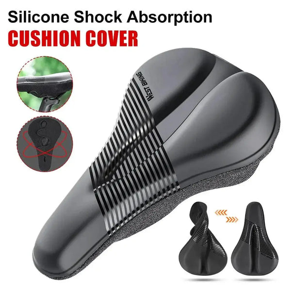 Gel Padded Bike Seat Cover Waterproof Cushion