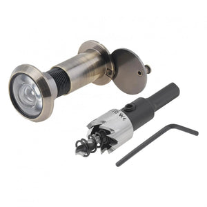 16mm 200 Degree Door Viewer HD Glass Lens Wide Angle Security Door Peephole with Drill Bit Set for Doors 1.57-2.56inch Thickness by stepyours.com