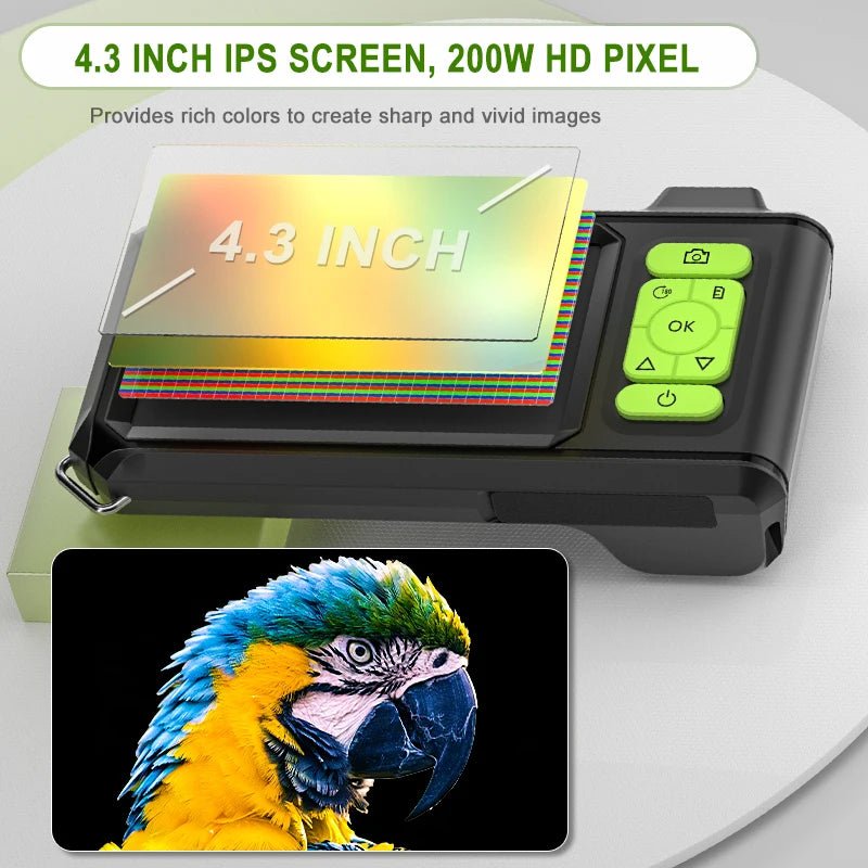 ENWOR Industrial Endoscope 4.3 Inch IPS Screen Autofocus Camera With Triple Lens - stepyours.com