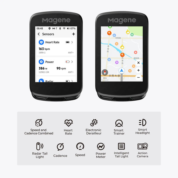 Magene Touchscreen GPS Bike — product view 2