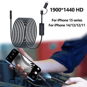 5.5 To 8mm Endoscope For Android And iPhone Real Time Boroscope Tight Spaces - stepyours.com