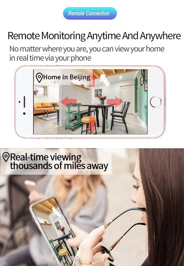 Tuya PTZ IP Camera - Auto Tracking And Color Night Vision Security Add Hooks - stepyours.com
