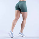 Womens Seamless Scrunch Butt Biker Shorts For Yoga Wear — product view 19