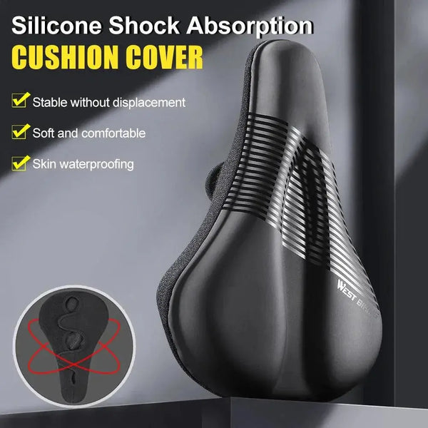 Gel Padded Bike Seat Cover Waterproof Cushion