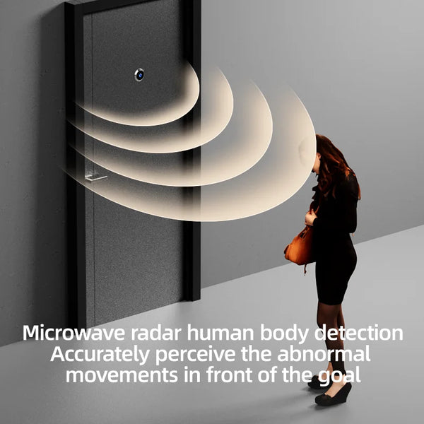 Danmini 4.3'' Visual Doorbell Peephole 1080P Camera App Remote Control Digital Cat Eye Night Vision Outdoor Monitor Door Viewer by stepyours.com