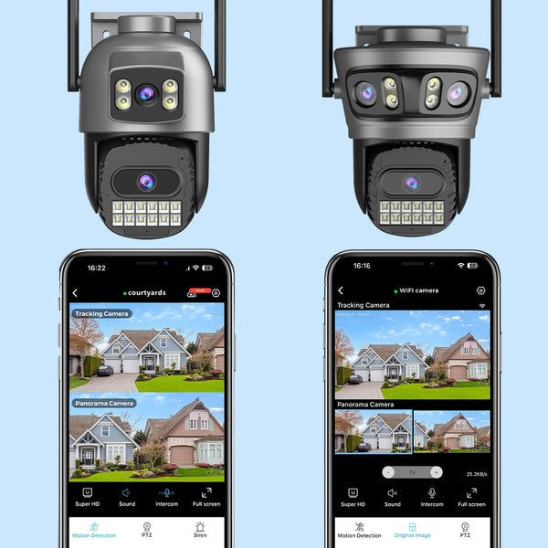 BESDER 15MP WiFi Outdoor PTZ Camera With Auto Tracking 5X Digital Zoom CCTV - stepyours.com