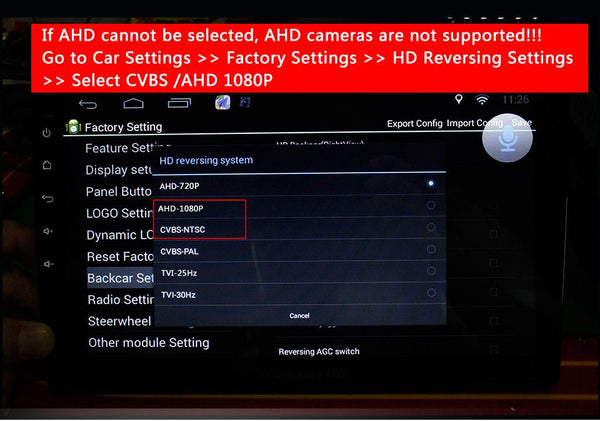 Smartour AHD CVBS CCD Fisheye Rear View Camera 1080P Night Vision Waterproof - stepyours.com