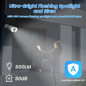 ANRAN C3 Outdoor Wireless Camera Solar Powered Security With Color Night Vision - stepyours.com
