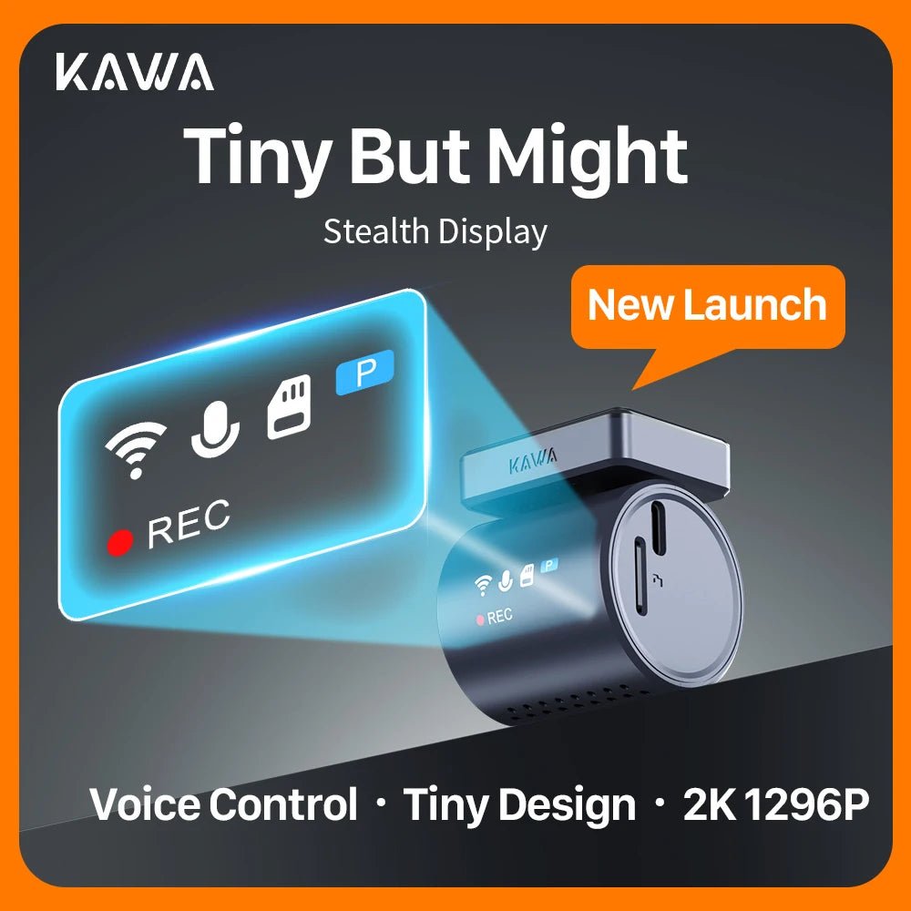 Kawa Mini 3 Pro 2K Car Dash Cam With WiFi App Voice Control Parking - stepyours.com
