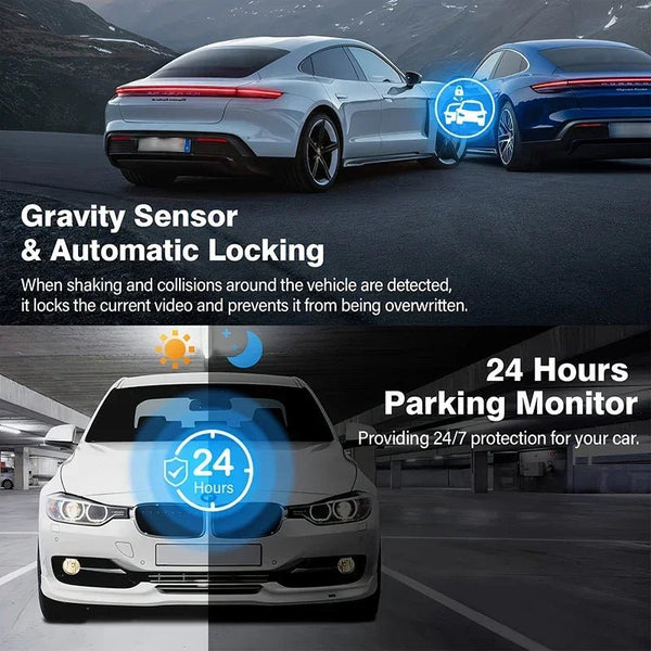 3 Channel 1080P Dash Cam For Cars With WiFi DVR Night Vision Rear View Camera - stepyours.com