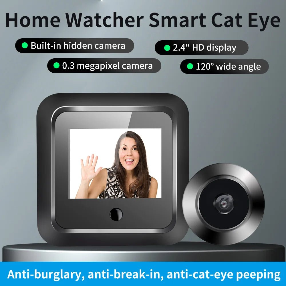 2.4 Inch Peephole Door Viewer 120 Degree HD Security Monitor - stepyours.com