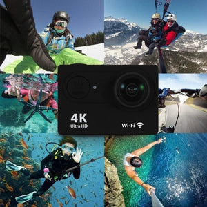 4K Action Camera WiFi Underwater Helmet Cam for Outdoor Sports - stepyours.com