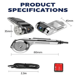 USB Dash Cam 1080P HD Night Vision With ADAS And G Sensor - stepyours.com