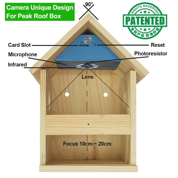 Smart Tuya Bird House 4MP HD WiFi Camera Real Time Bird Watching Nest Add Hooks - stepyours.com