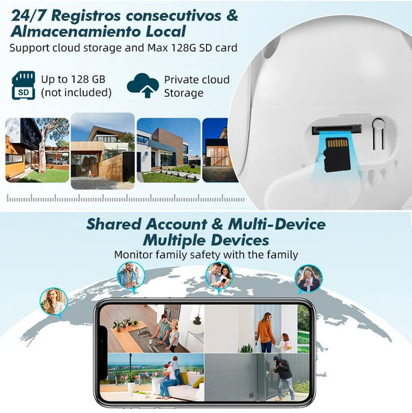 Fuers 5K 10MP Dual Lens IP Camera - Auto Tracking Tuya Smart WiFi CCTV - stepyours.com