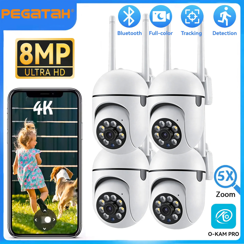 OKam Pro Indoor 8MP WiFi IP Camera - Smart Tracking And 355 Degree Pan - stepyours.com