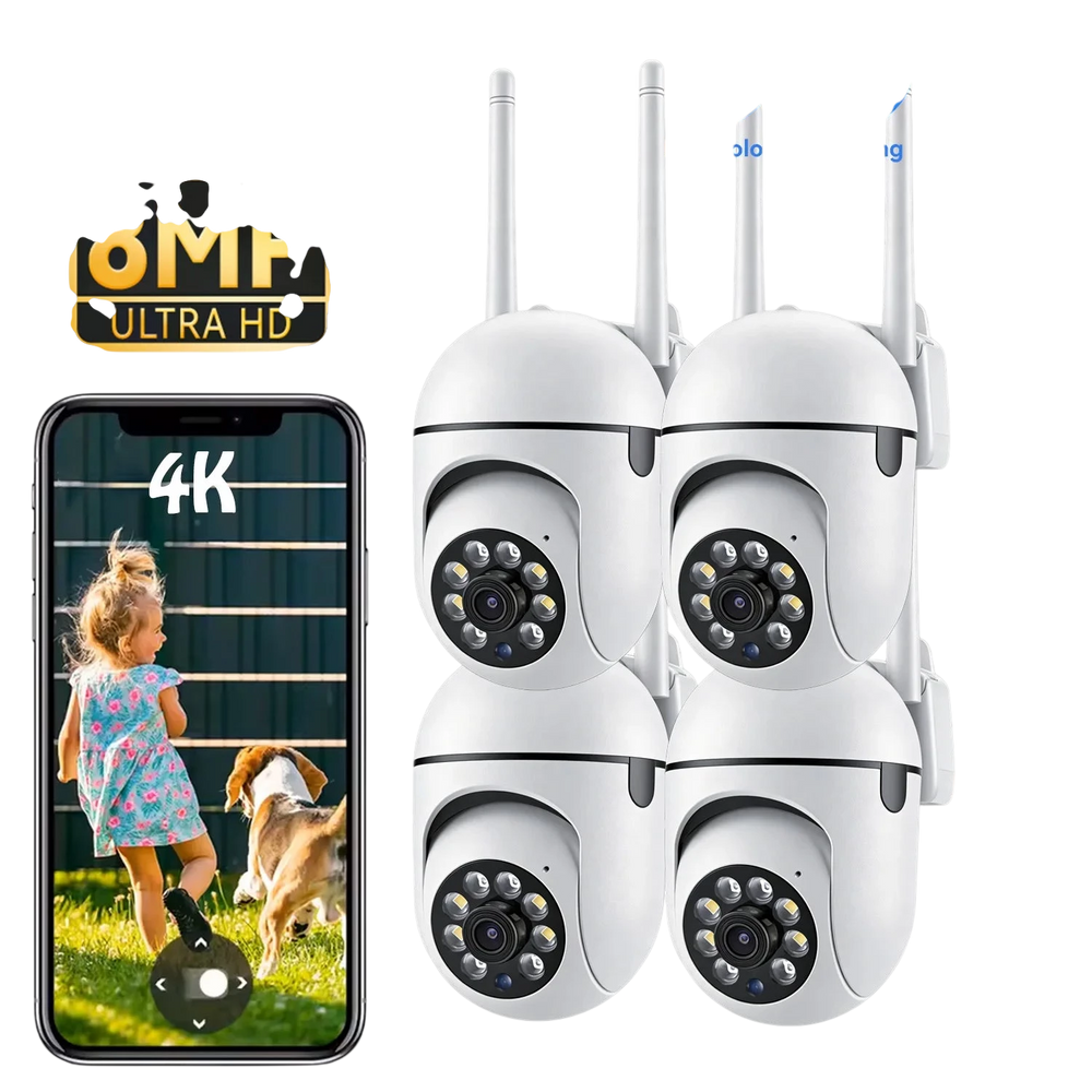OKam Pro Indoor 8MP WiFi IP Camera - Smart Tracking And 355 Degree Pan - stepyours.com