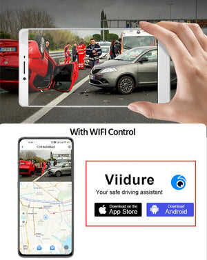 ACCEO 4K WIFI Dash Cam 12 Inch Rearview Mirror Car DVR Recorder - stepyours.com