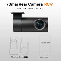 70Mai RC12 Rear Cam Dual Channel Interior Dash Cam With Parking Recording A810 - stepyours.com