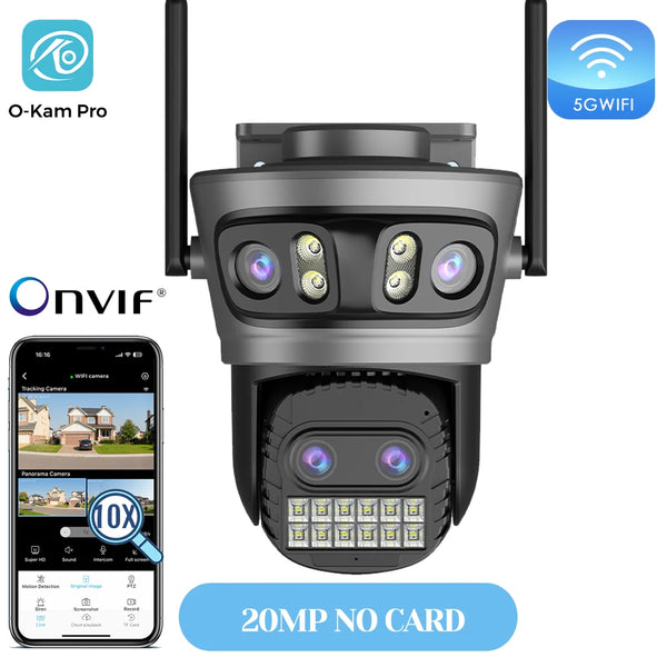 20MP Outdoors WiFi PTZ Security Camera - AI Human Detection and 10X Zoom Hooks
