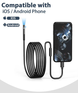 KERUI 2MP Industrial Endoscope Camera - Dual Lens, IP67 Waterproof, Type - C Ready - stepyours.com