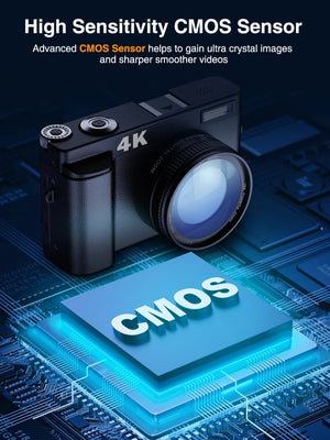 4K Digital Camera For Photography And Video Autofocus 48MP Vlogging Camera - stepyours.com