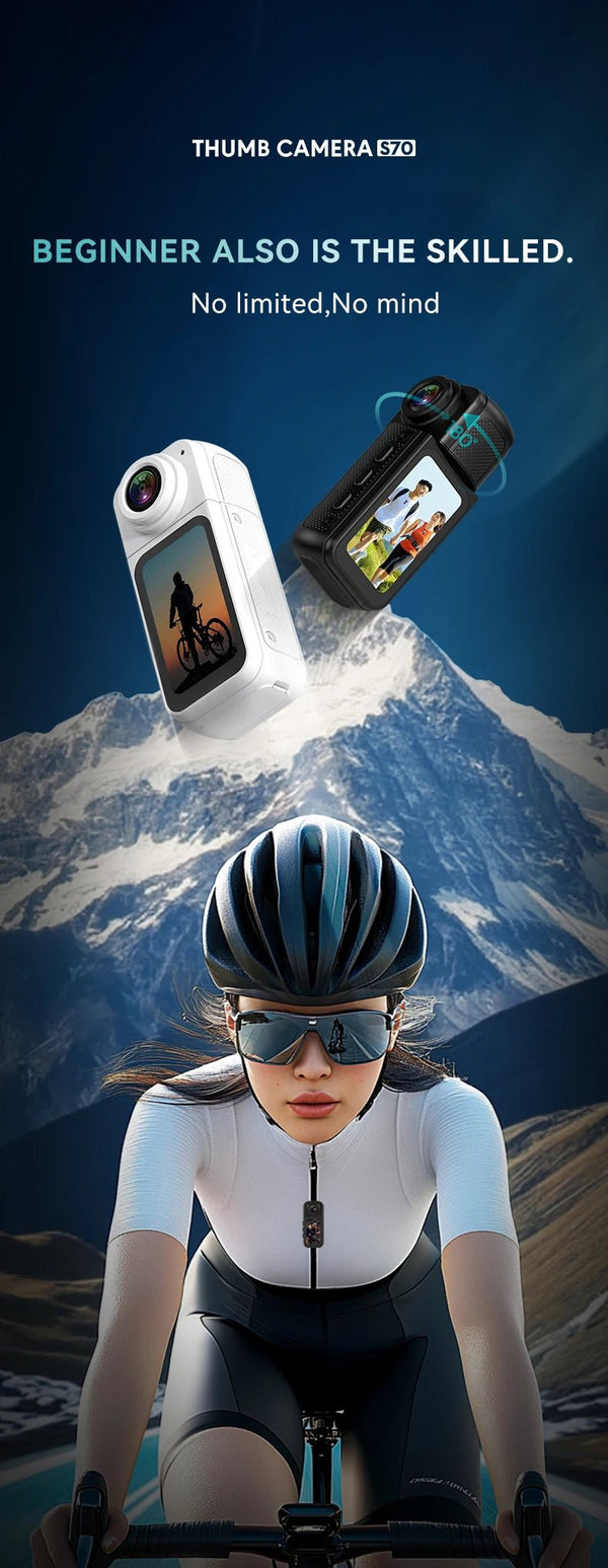 Amorus Mini 2.7K Action Camera Pocket Sized Adventure Recorder - stepyours.com