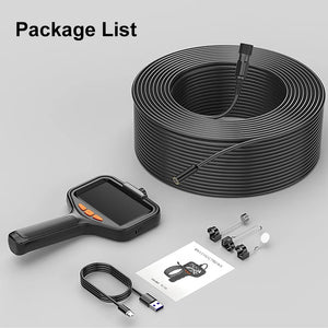 Four Point Three Inch Industrial Endoscope Camera 1080P HD 50m Rigid Cable - stepyours.com