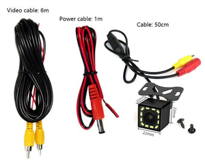 Car Rear View Camera With 4 8 12 LED Night Vision Display For Parking Reversing - stepyours.com