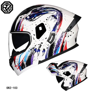 ORZ Modular Flip Helmet Dual Visor — product view 5