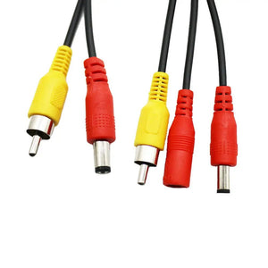 Car Video RCA Extension Cable 6M 10M 15M 2In1 Backup Camera Line - stepyours.com