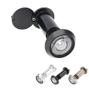 16mm 200 Degree Door Viewer HD Glass Lens Wide Angle Security Door Peephole with Drill Bit Set for Doors 1.57-2.56inch Thickness by stepyours.com