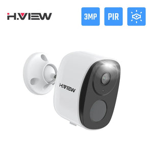 H View PIR Battery Powered Wireless Outdoor Security Camera 2K 3MP WiFi Siren - stepyours.com