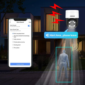 ASECAM 8MP 4K PTZ IP Camera Outdoor - AI Face Detection PoE Security Camera - stepyours.com