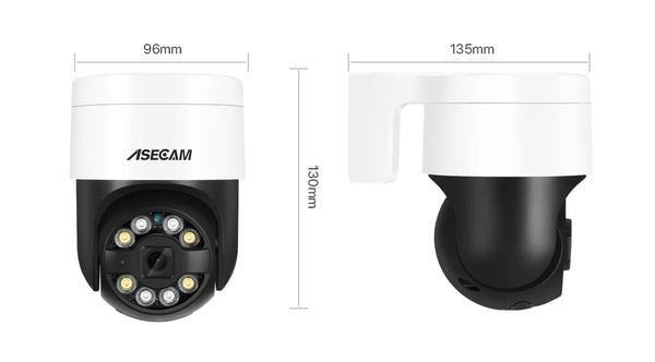ASECAM 8MP 4K PTZ IP Camera AI Face Detection Color Night Vision Outdoor PoE - stepyours.com
